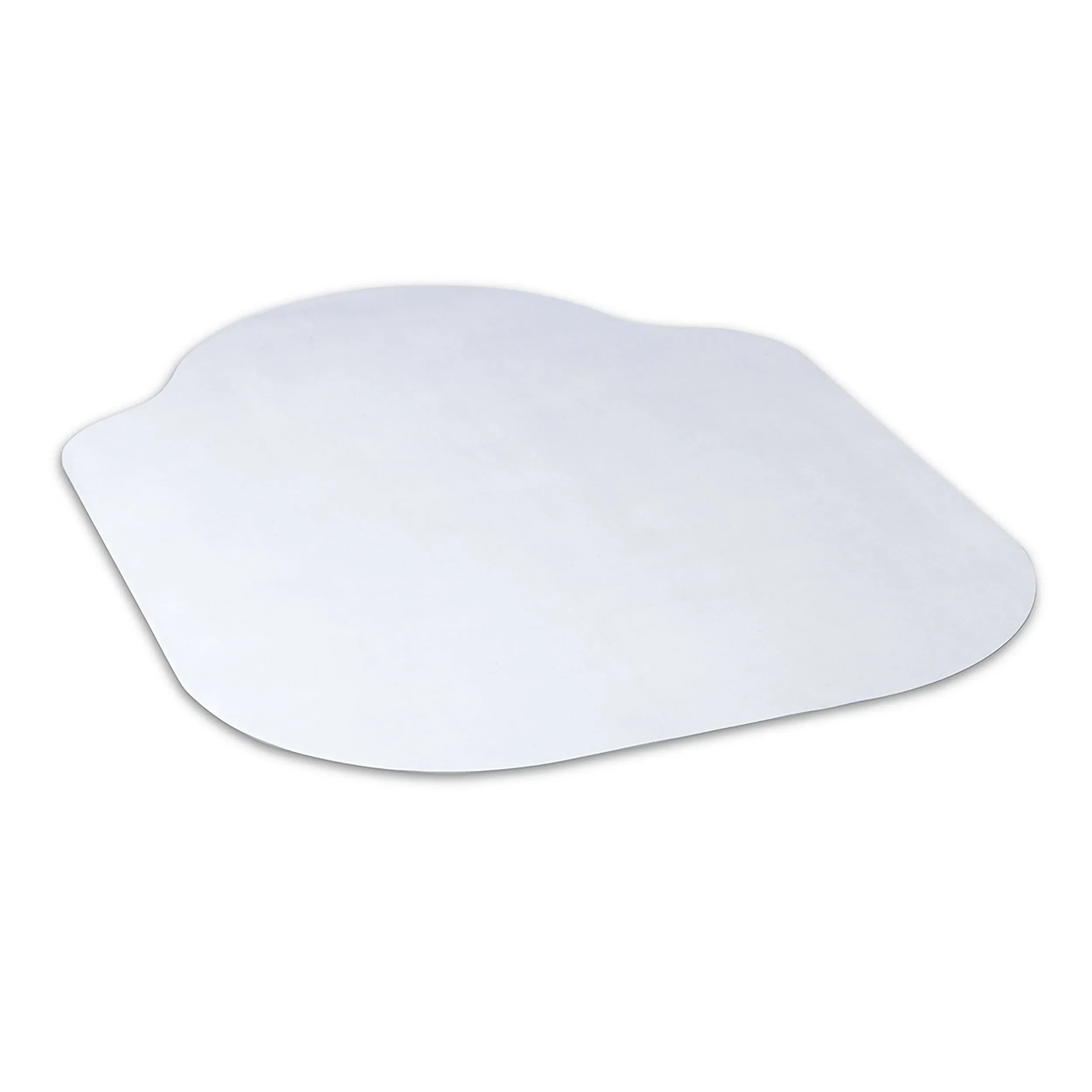 Evolve Modern Shape 36 in. x 48 in. Clear Office Chair Mat with Lip for Hard Floors