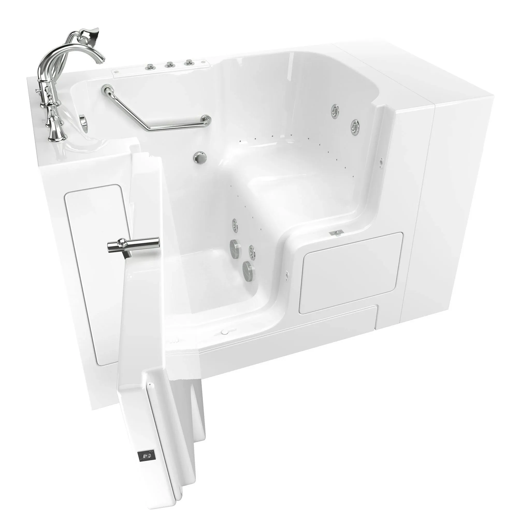 American Standard Value Series 3252OD.709.CLW-PC 52" x 32" Walk-In Whirlpool and ...