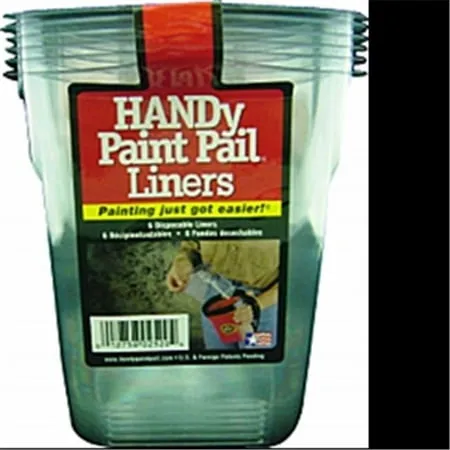 Handy Products 2520CT Handy Paint Pail Liner Disposable 6 Pack