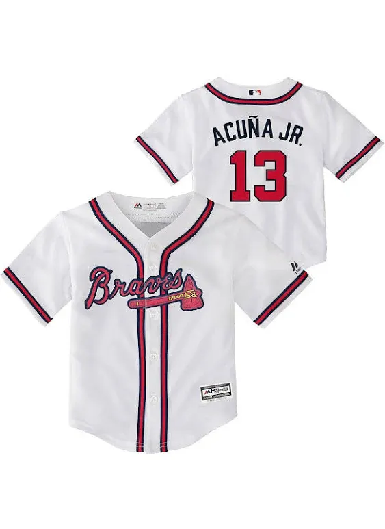 Outerstuff Ronald Acuna Jr. Atlanta Braves #13 Toddler Jersey - Toddler...