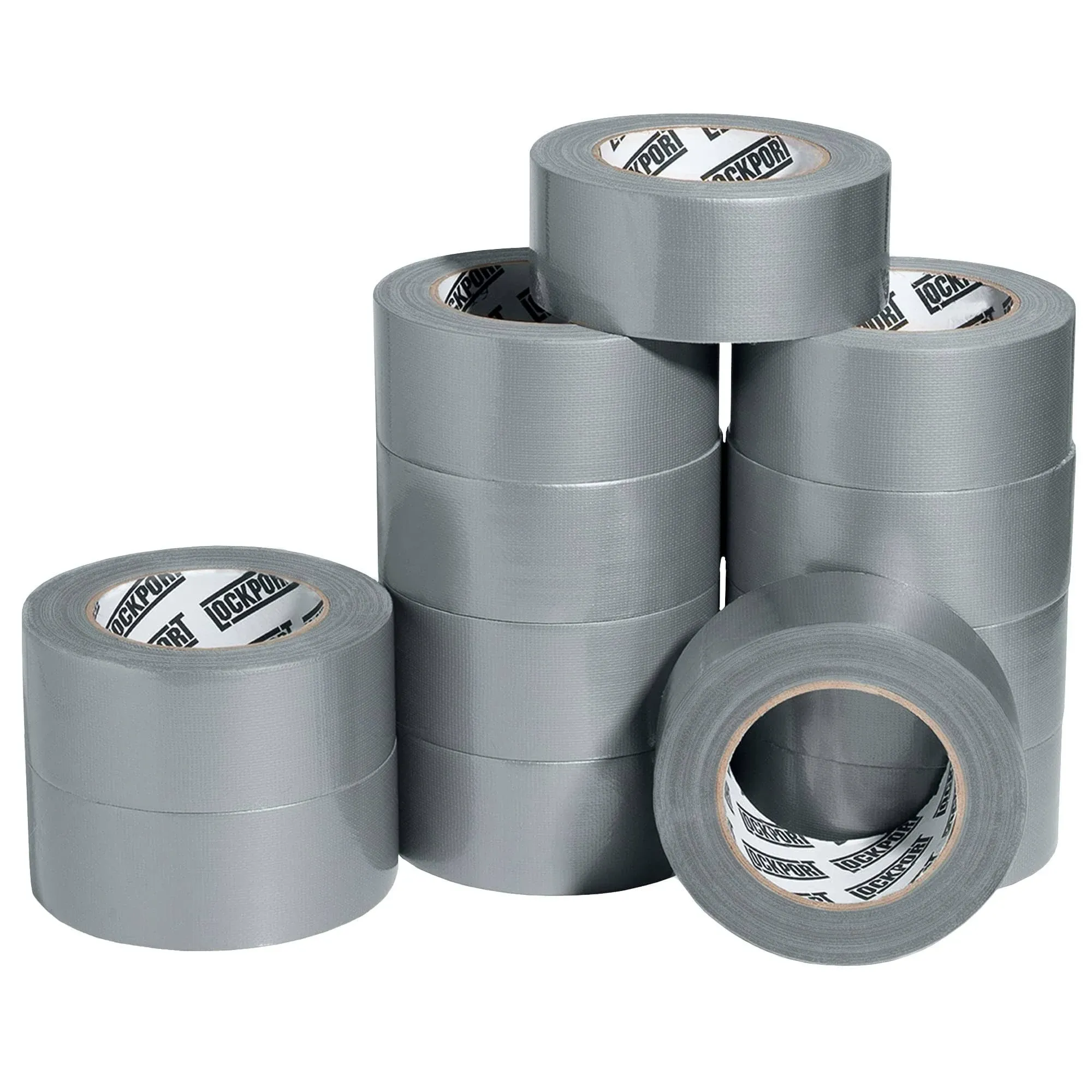 Duct Tape Heavy Duty - 5 Roll Multi Pack - Silver 90 Feet x 2 Inch - Strong, Flexible, No Residue, All-Weather and Tear by Hand - Bulk Value for Do-It-Yourself Repairs, Industrial, Professional Use