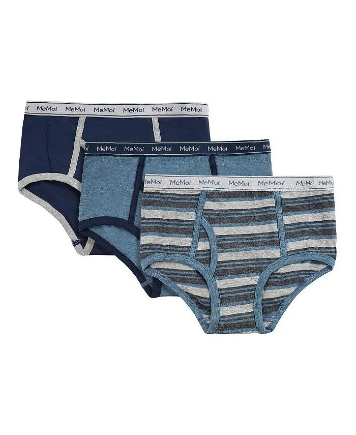 MeMoi - 3-Pack Boy's Soft Cotton Blend Briefs