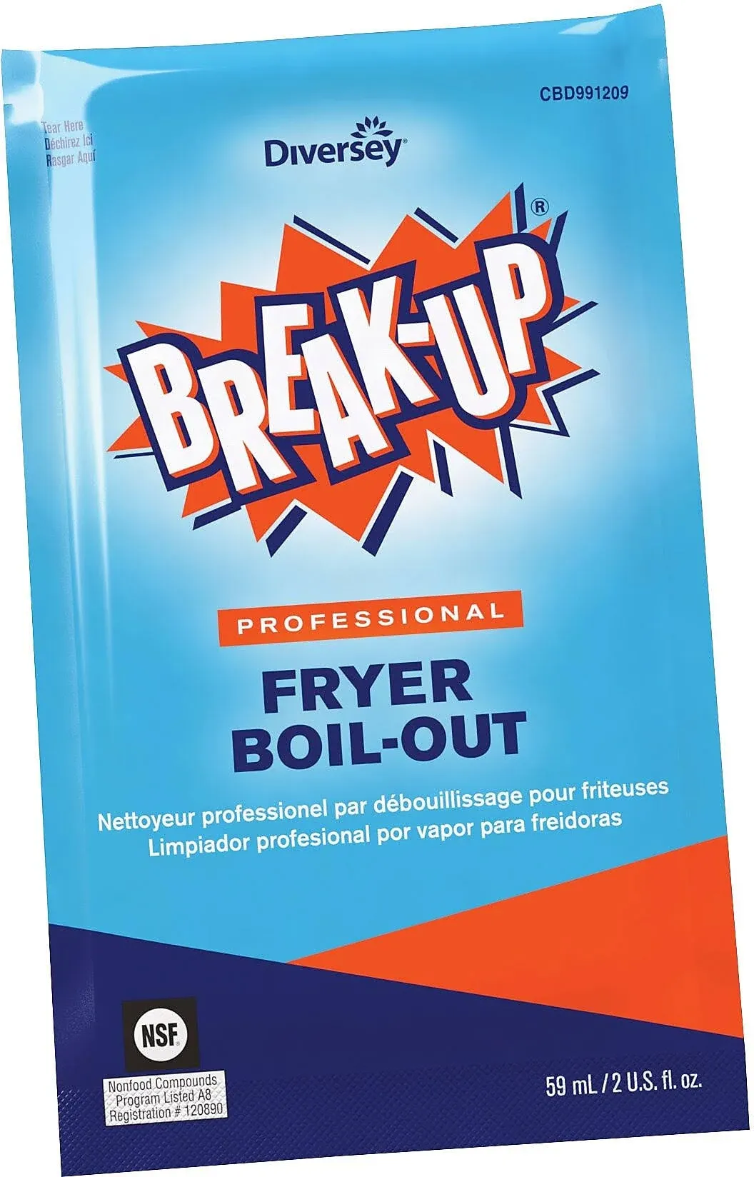 Break-Up Fryer Boil-Out, 2oz Packet, 36/Carton (DVOCBD991209)