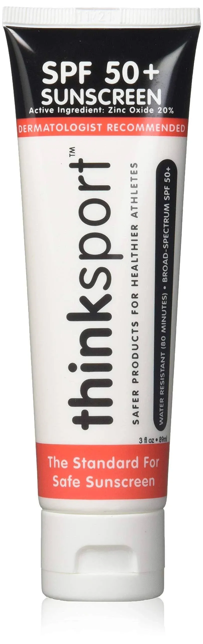 Thinksport SPF 50+ Mineral Sunscreen ? Safe, Natural Sunblock for Sports &amp; Activ