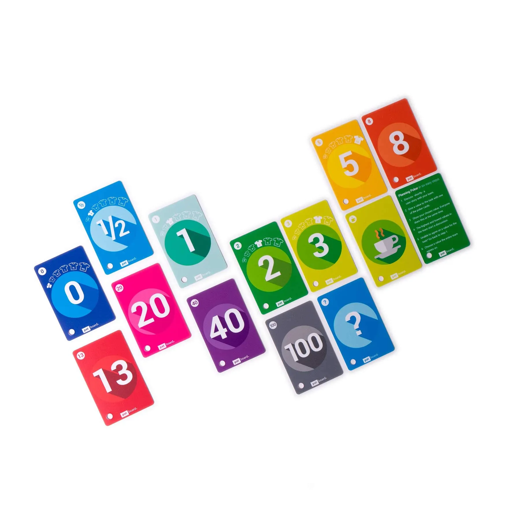 Agile scrum set - Planning Poker Cards 4x