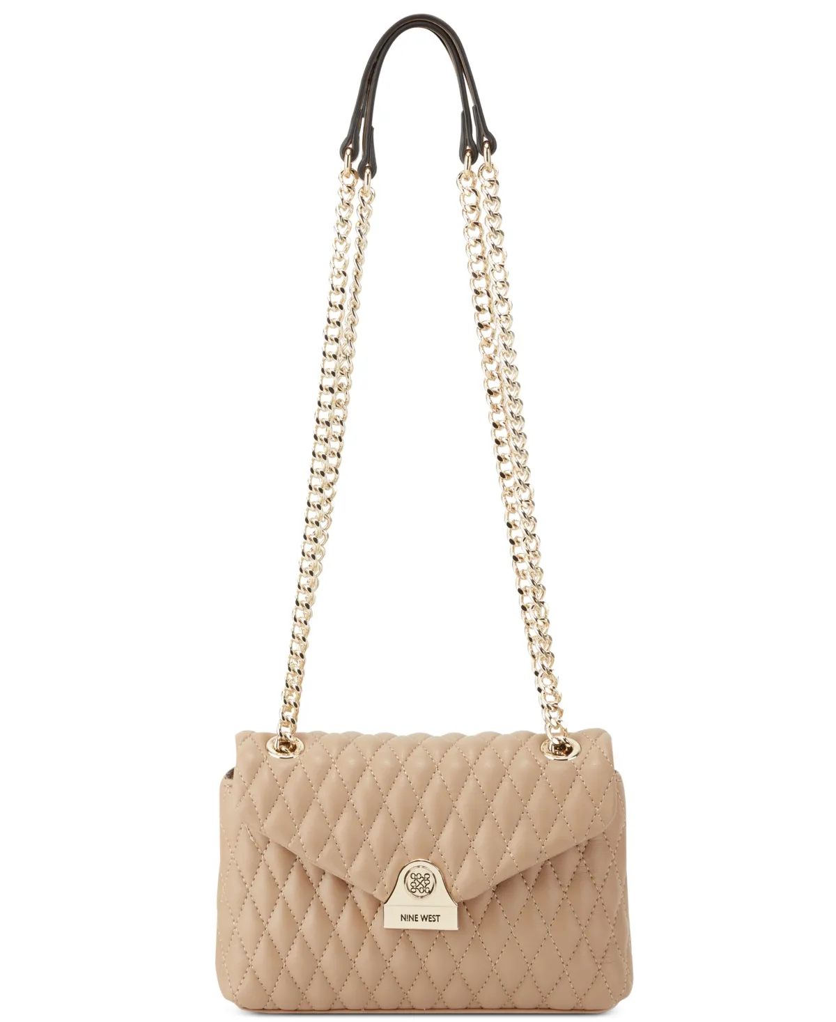 Nine West Caelia Mini Convertible Crossbody Flap, Dark Khaki