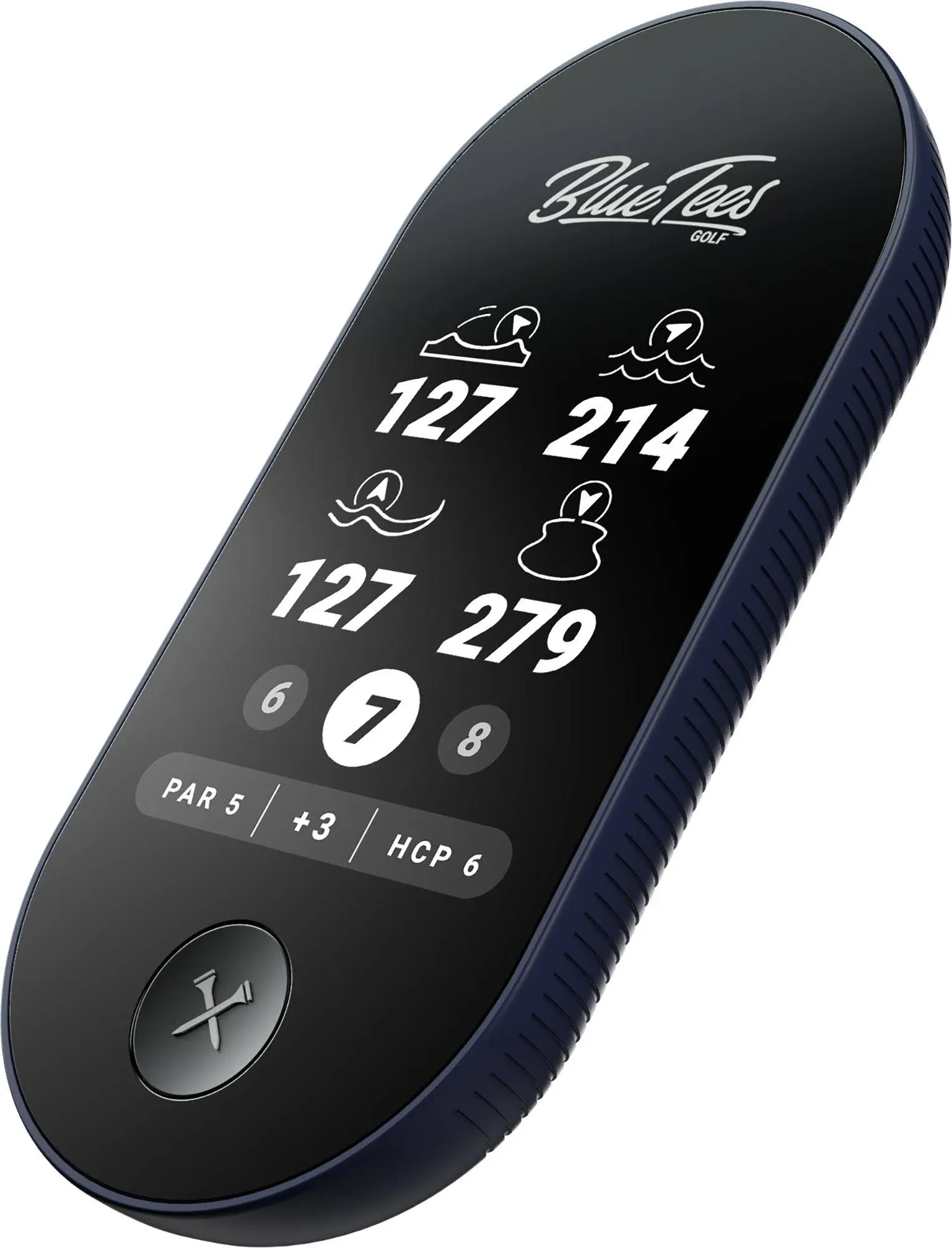 Blue Tees The Ringer Handheld Golf GPS - Navy