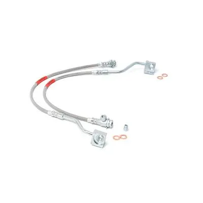 Rough Country Ford Extended Front Stainless Steel Brake Lines - 89310S