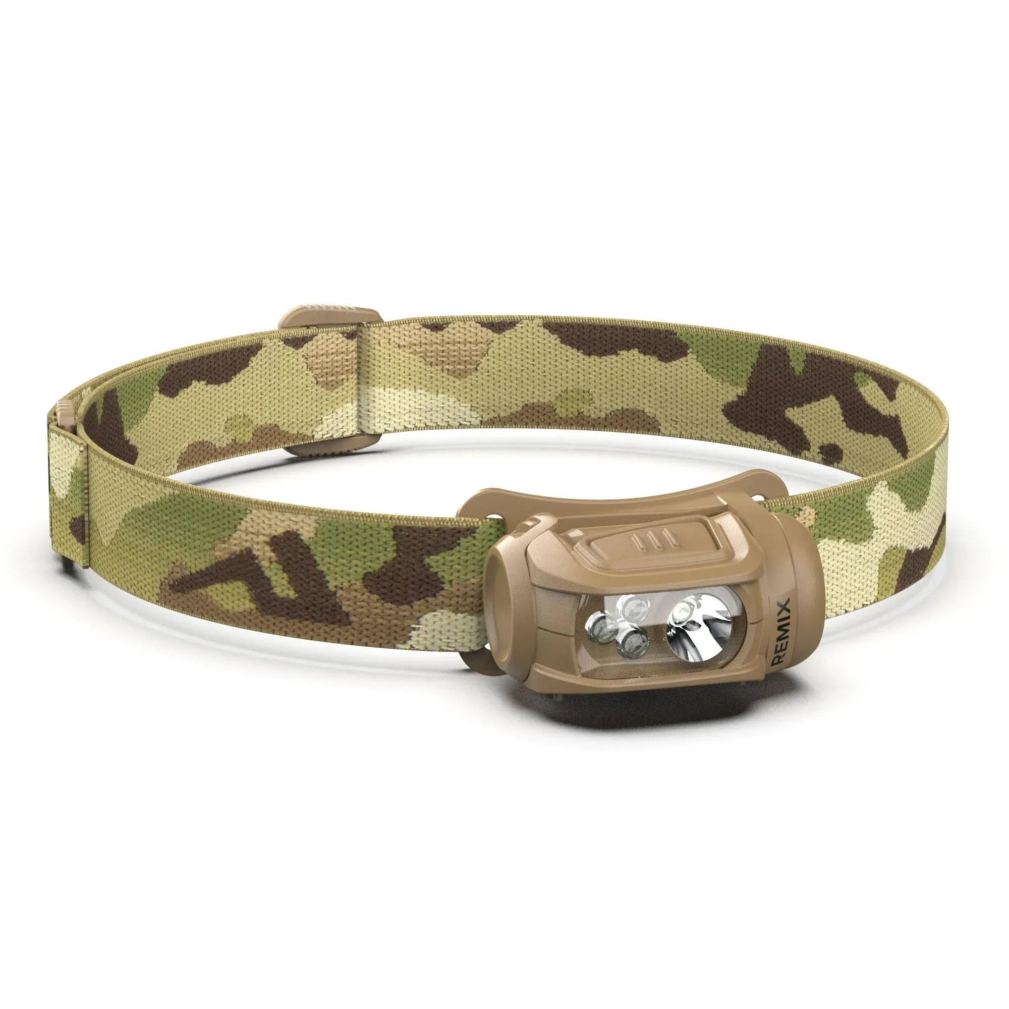 Princeton Tec Remix LED Headlamp (300 Lumens, Multicam w/Red, Green and Blue LEDs) (RMX300-RGB-MC)