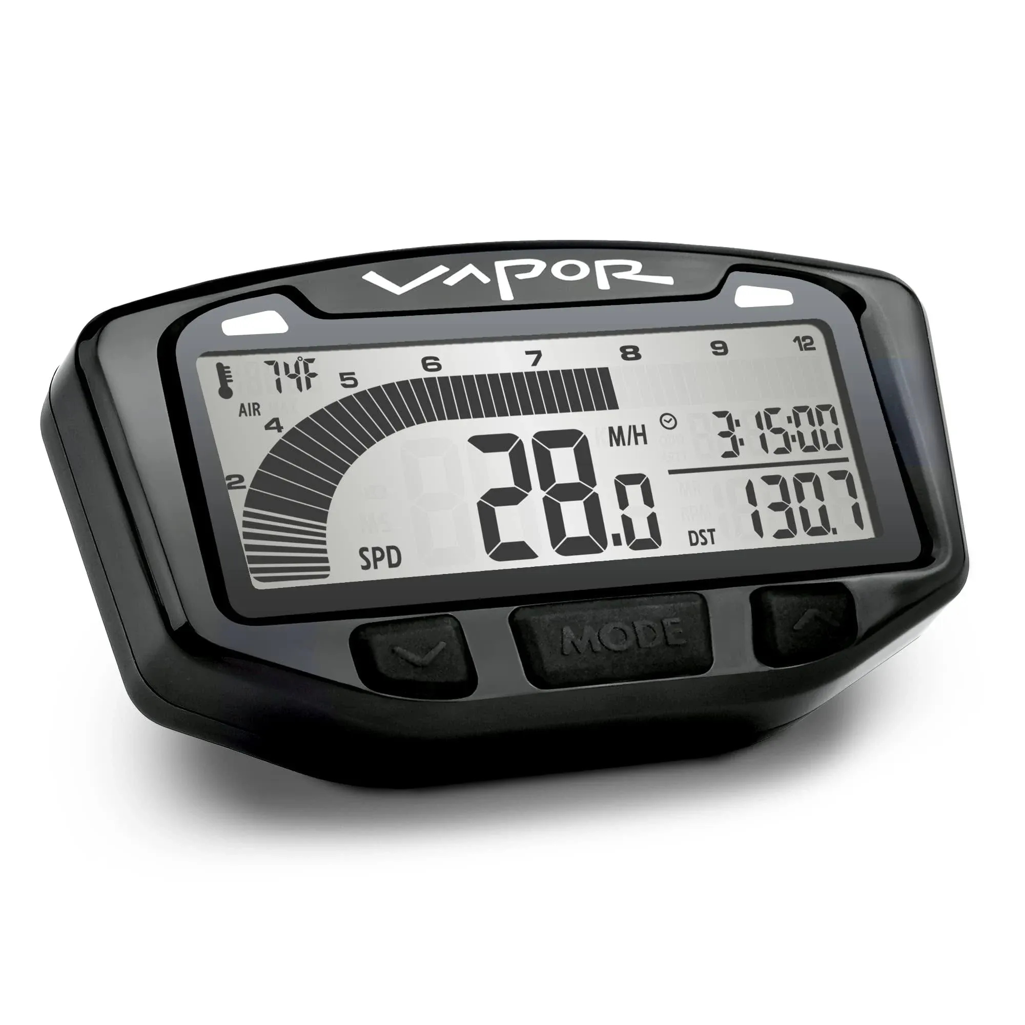 Trail Tech YAMAHA  &#039;00-23 TTR230 Vapor Stealth Black Tach Tachometer Speedometer