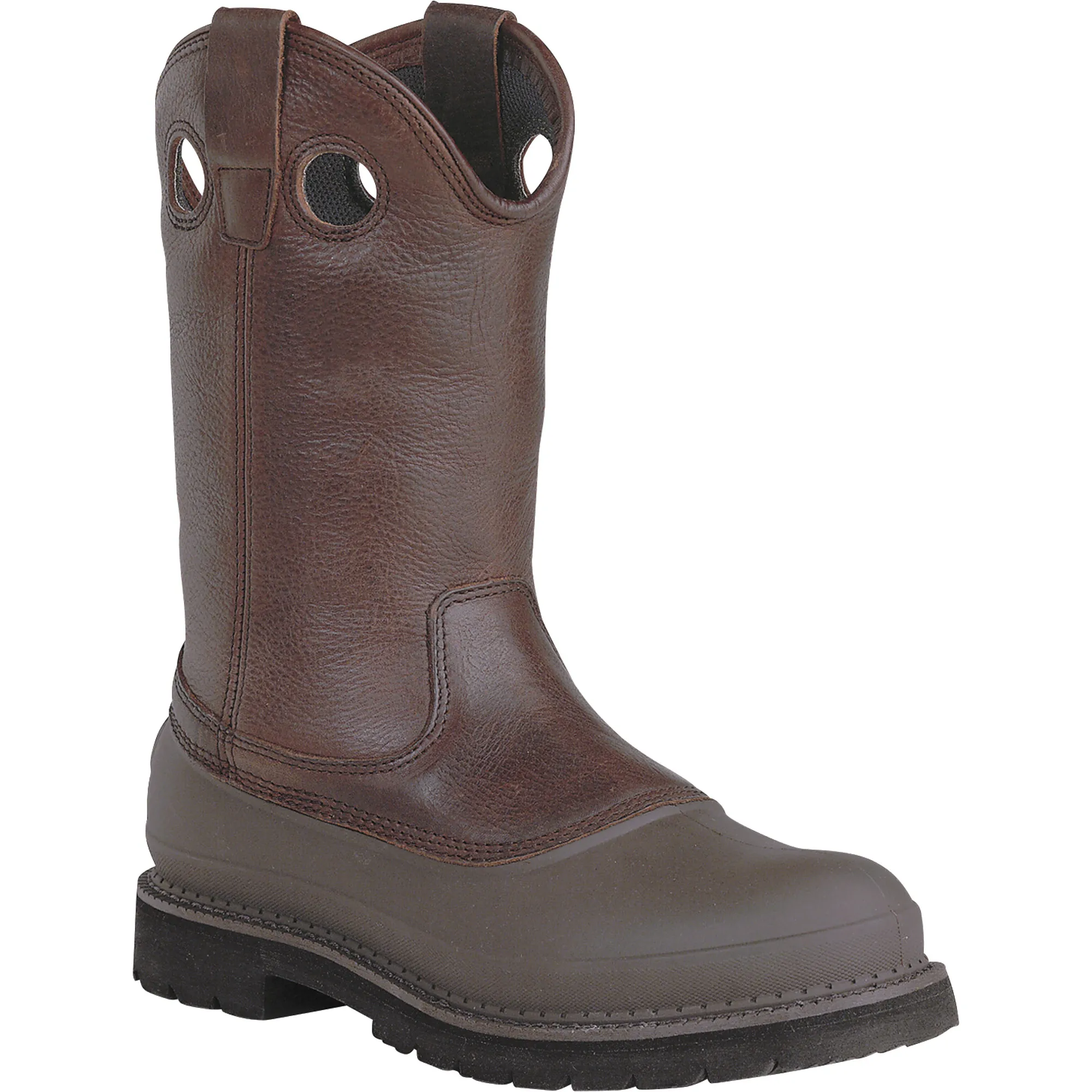 "Georgia Boots: Men's Brown G5655 Muddog EH Steel Toe Wellington Boots"