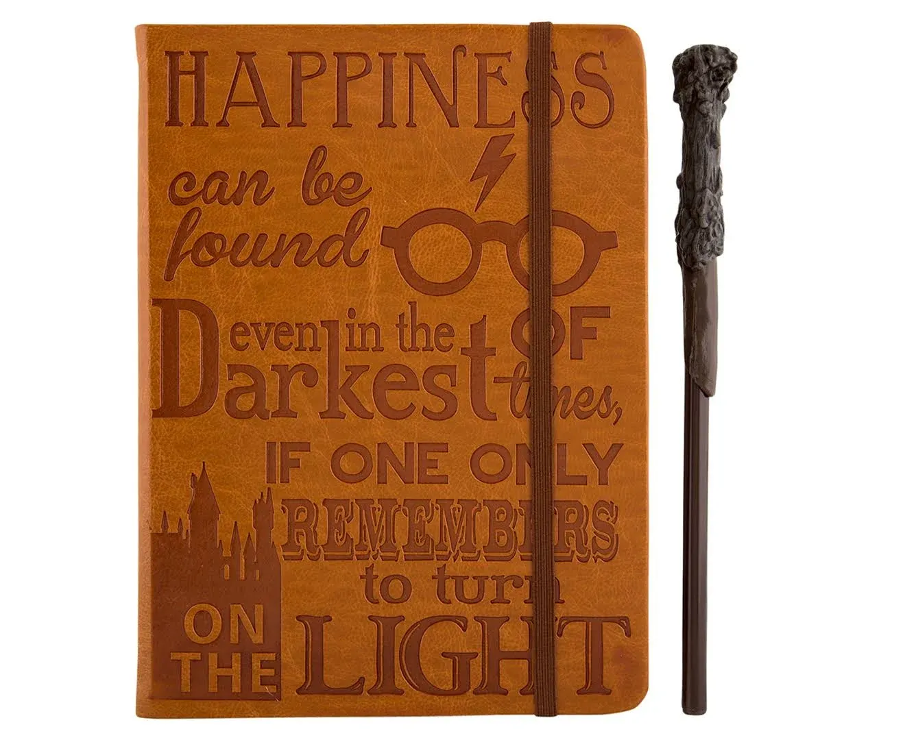 Harry Potter Faux Leather Journal W Wand Pen