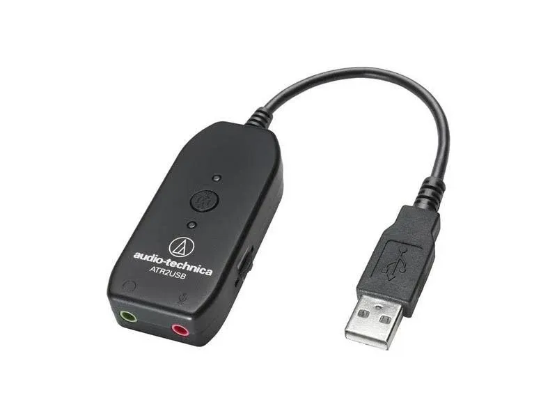 Audio-Technica Consumer ATR2x-USB 3.5mm to USB 2.0 Type-C Audio Adapter