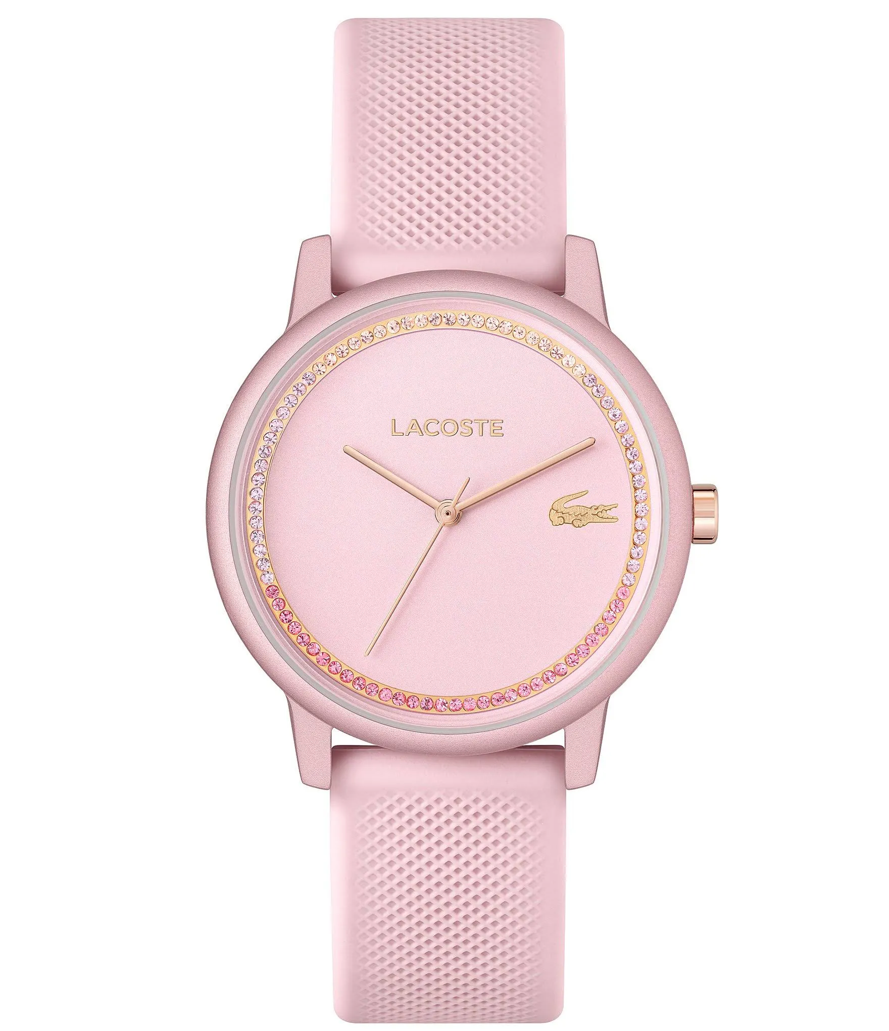 Lacoste Women's L 12.12 Go Blush Silicone Strap Watch 36mm