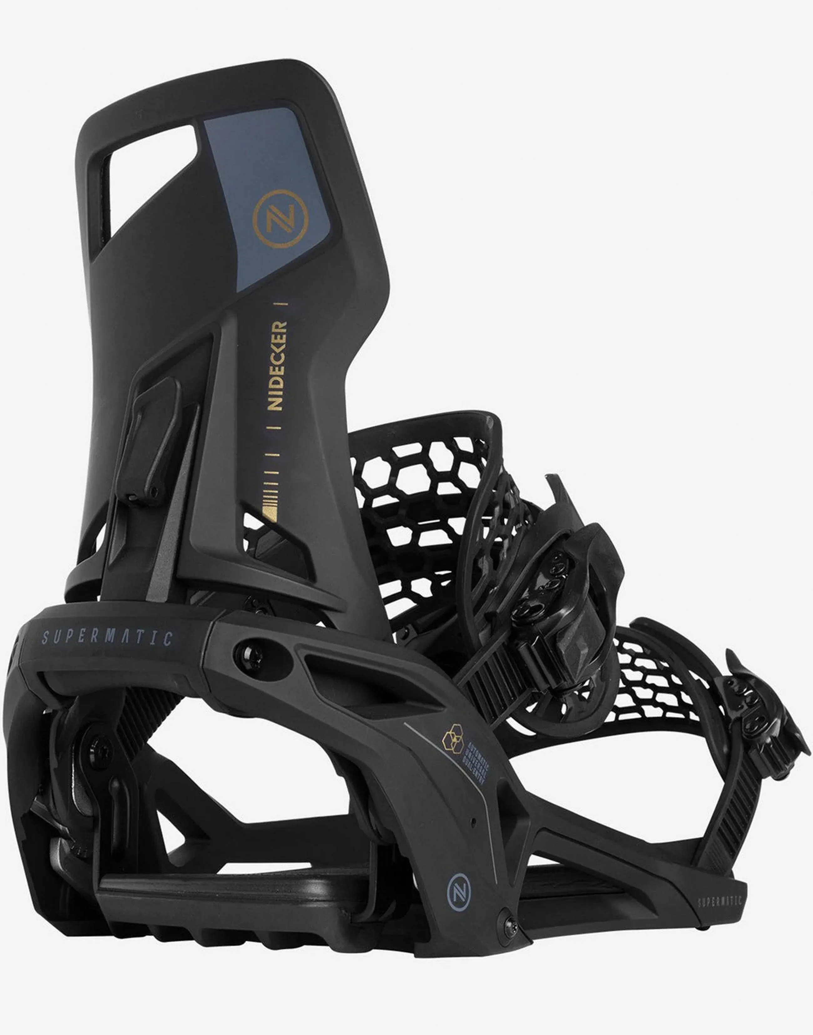 Nidecker Supermatic Snowboard Bindings Black M