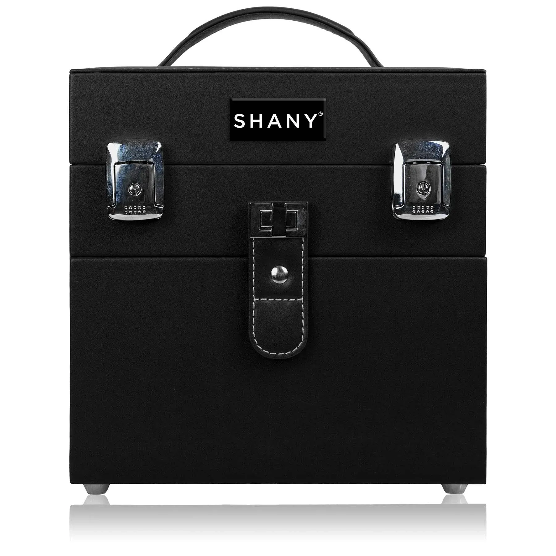 SHANY Color Matters Nail Accessories Organizer and Makeup Train Case, Sugar Gum