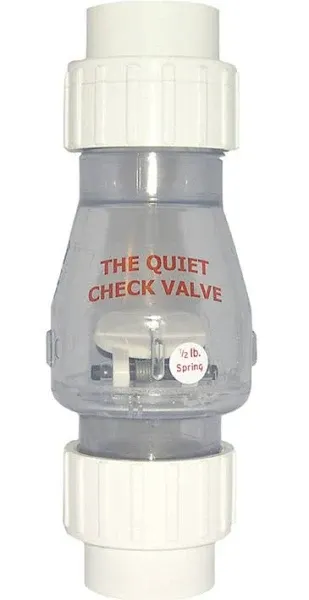 2" Slip Clear PVC Silent Check Valve