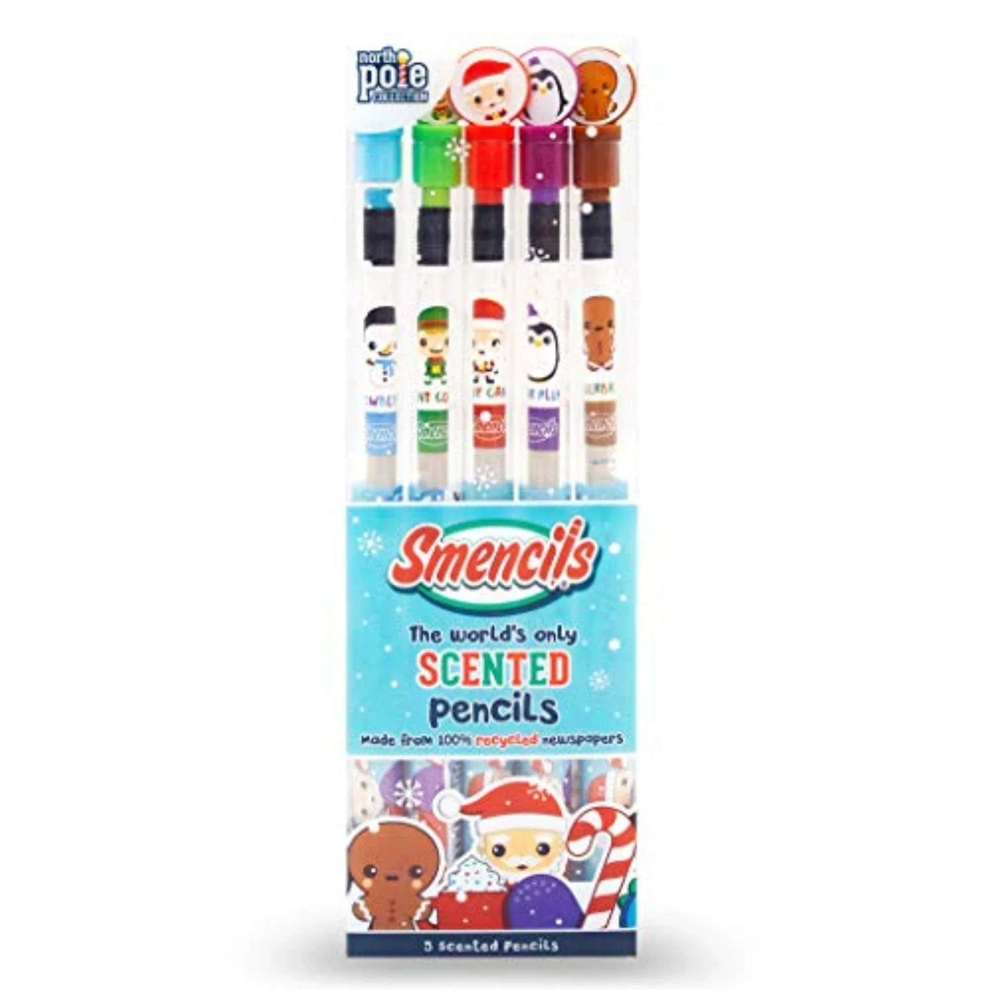 9036829 PENCIL BLACK BAGGED #2HB Smencils Christmas #2HB Scented Pencil (Pack of 20)