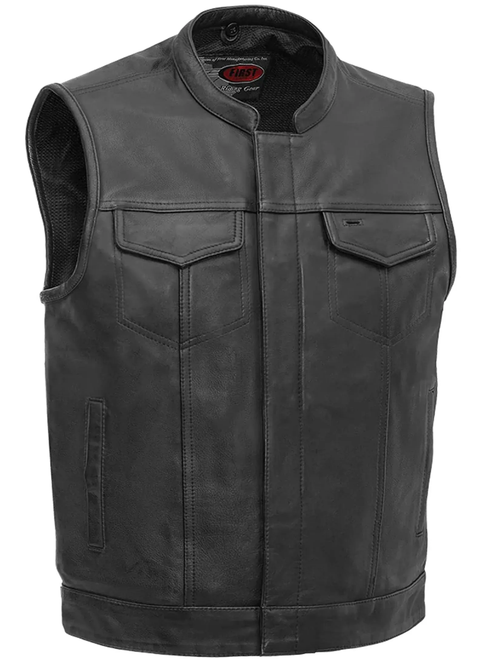 Firstmfgco Black Sharp Shooter Vest ( Mens L / Large ) - FIM-689-NOC-L