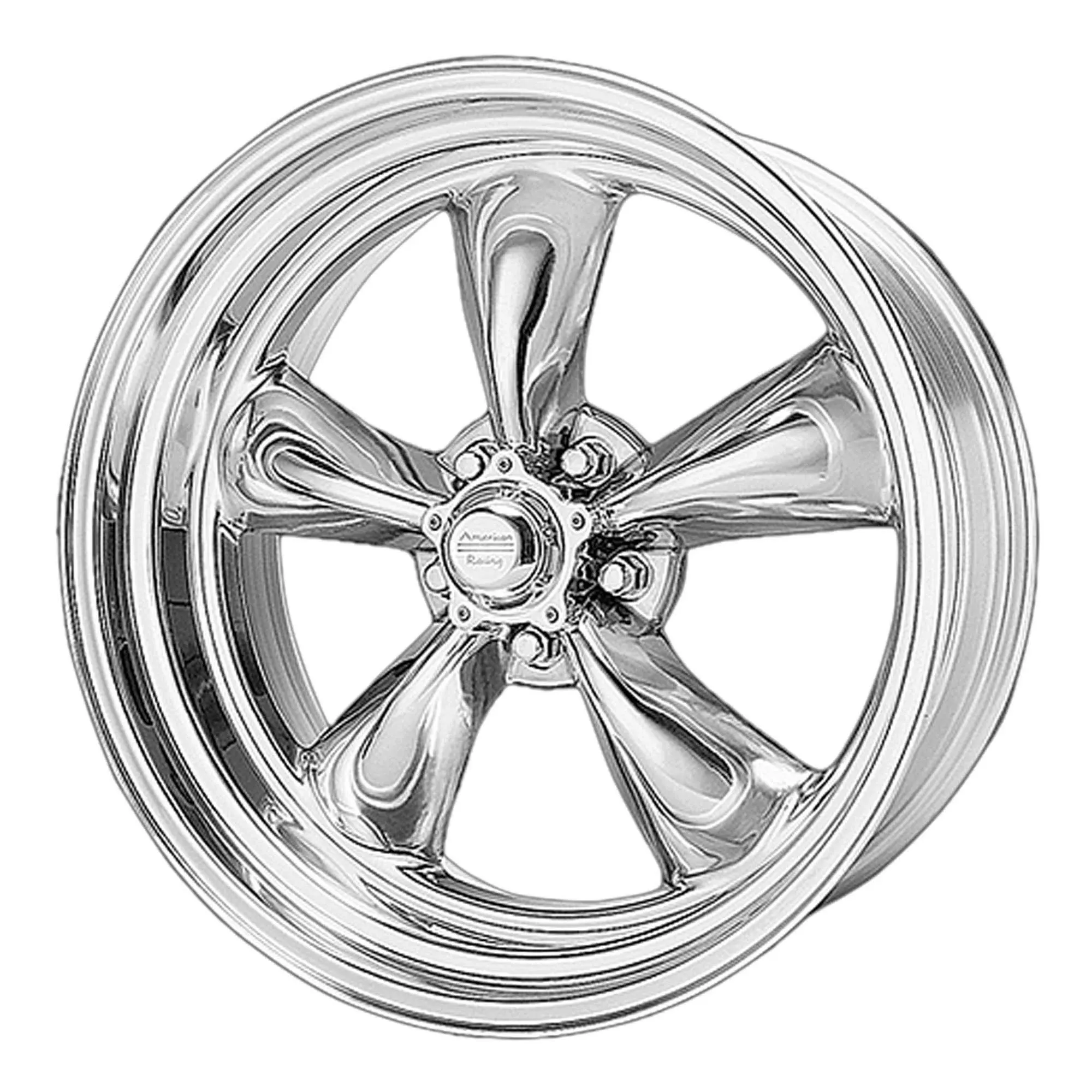 AMERICAN RACING® - VN515 CLASSIC TORQ THRUST II 1PC Polished (15&quot; x 7&quot;, -6 Offset, 5x114.3 Bolt Pattern, 83.06mm Hub)