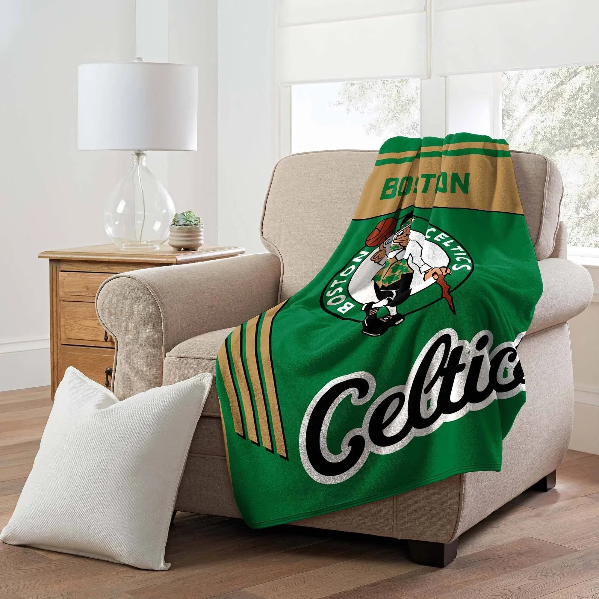 NBA Officially Licensed Boston Celtics 46&#034; x 60&#034; Microfiber Throw Blanket