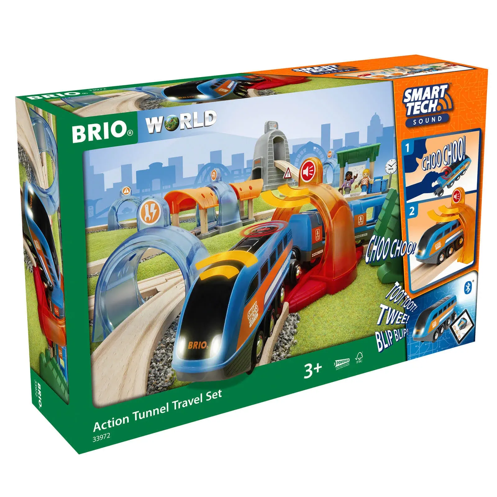 Brio Smart Tech Sound Action Tunnel Travel Set