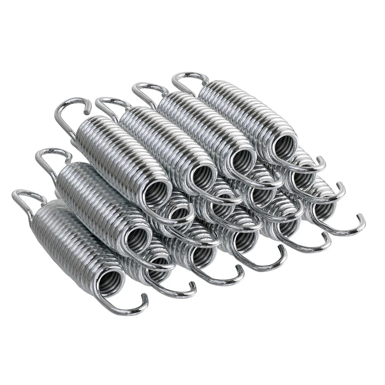 Machrus Upper Bounce Premium Quality Heavy-Duty Galvanized Stainless Steel Trampoline Springs - 5 Inch - Set of 15