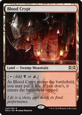 MTG  RAVNICA ALLEGIANCE BLOOD CRYPT   RARE