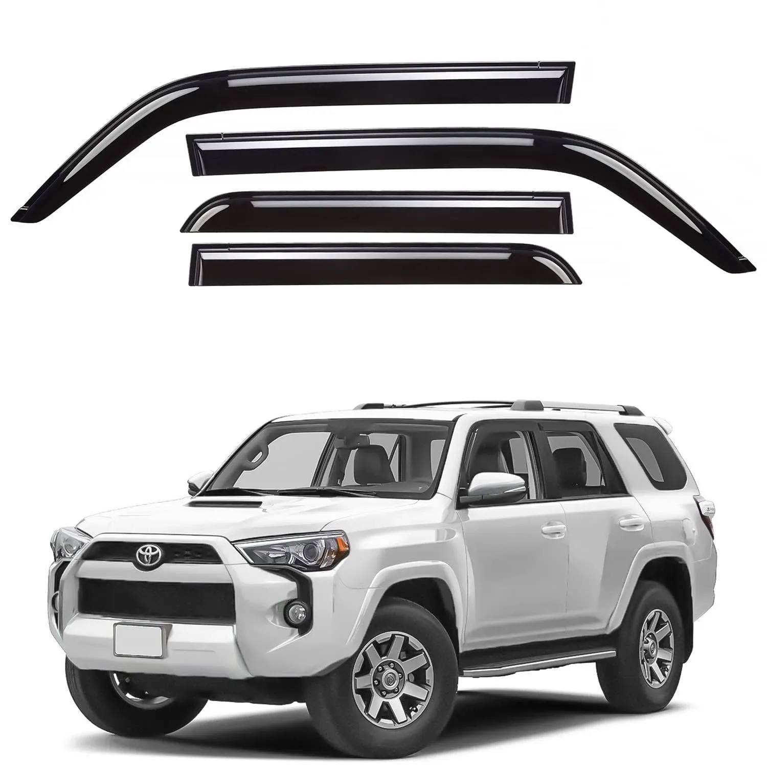 Side Window Deflectors Rain Guards for 2010-2024 Toyota 4Runner  | eBay