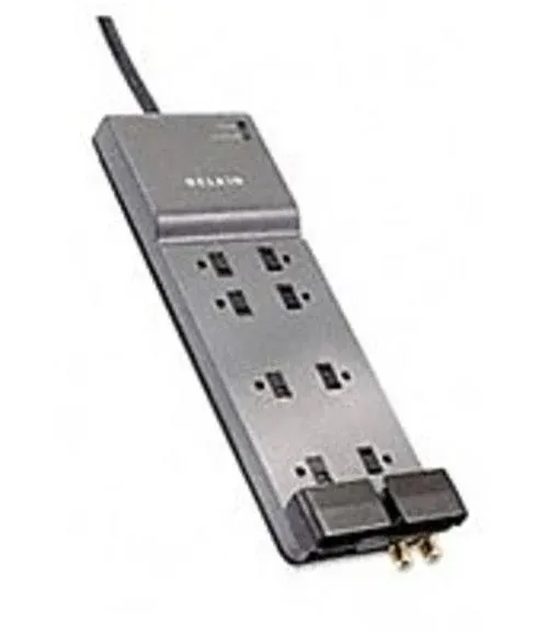 BELKIN SurgeMaster Home/Office 8-Outlets Surge Suppressor - 6&#039; cord - 3550 J