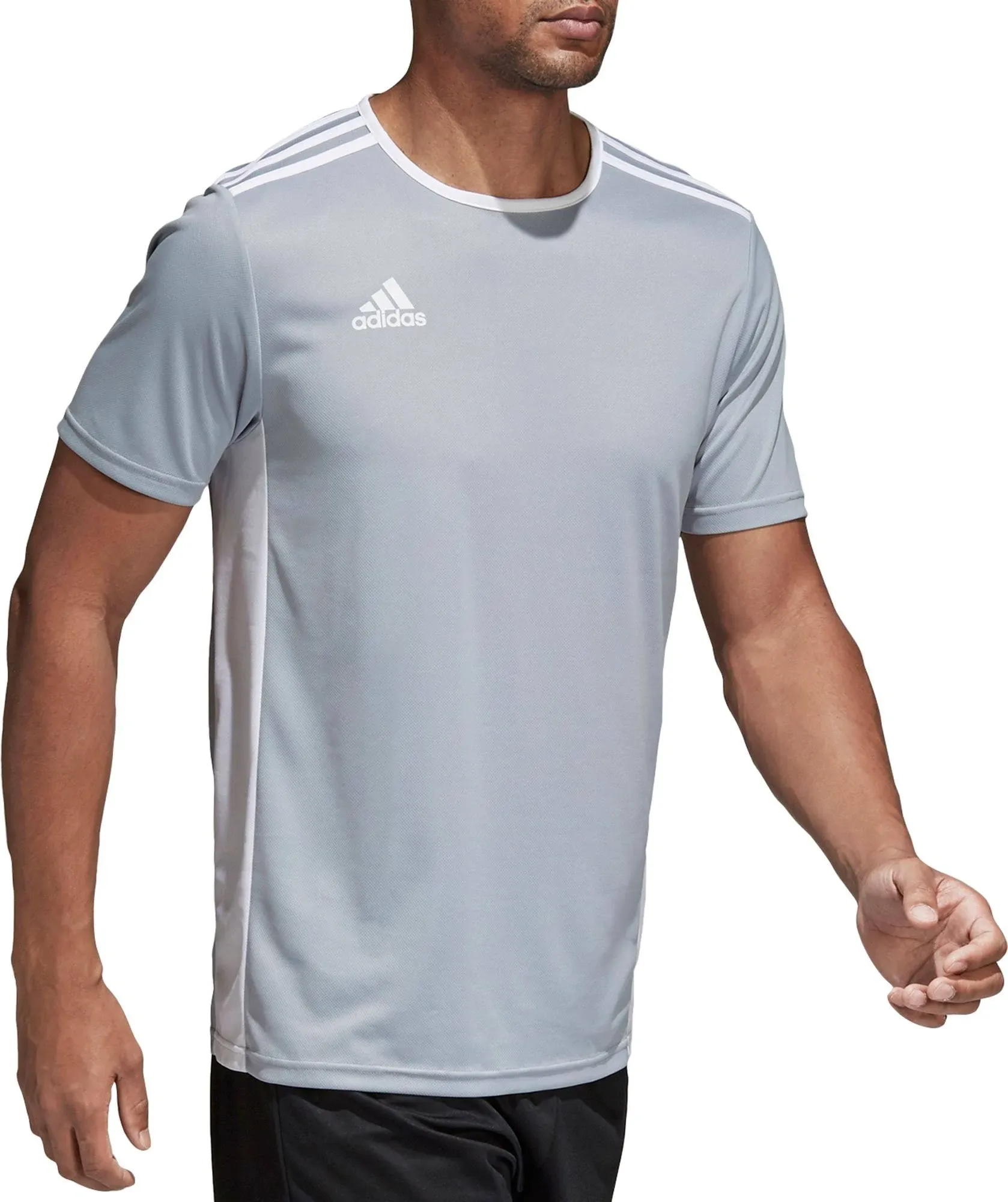 Adidas Men's Entrada 18 Soccer Jersey, XS, Light Grey