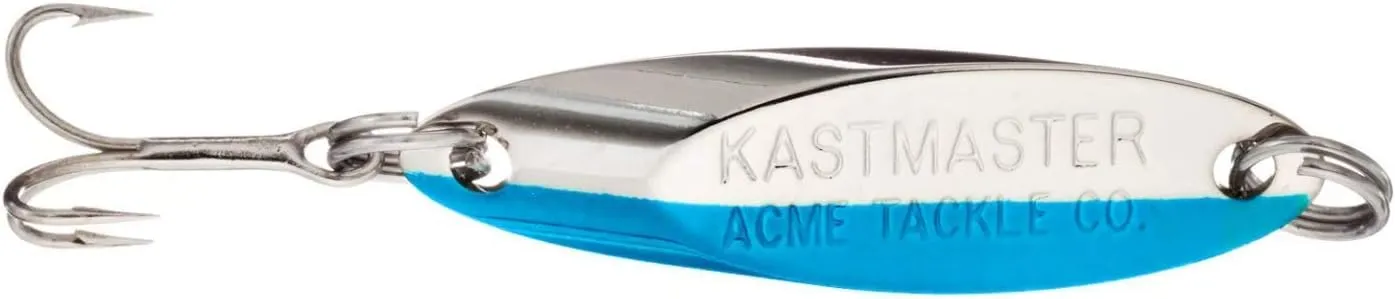 Acme Kastmaster Lure, Chrome/Neon Blue, 3/4-Ounce