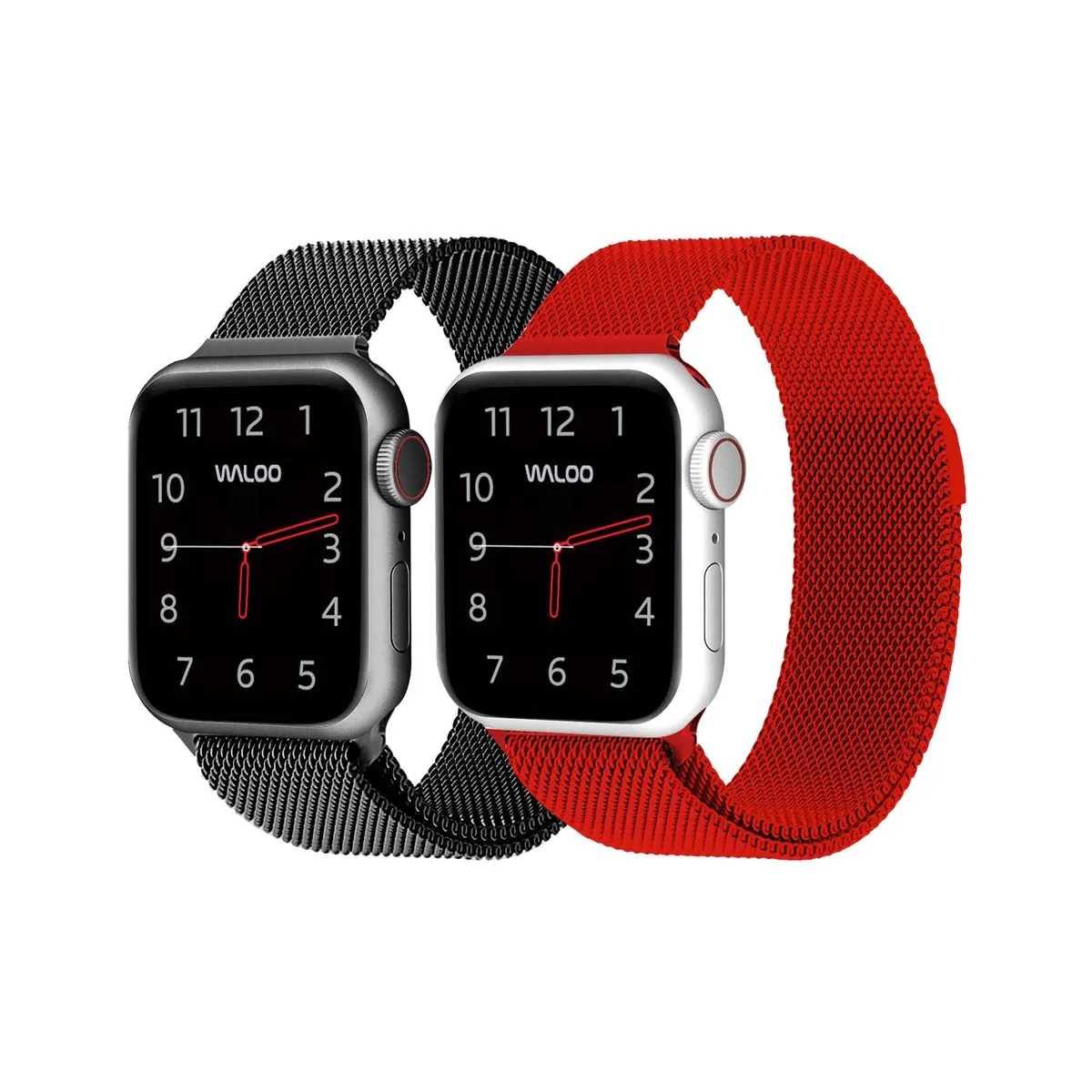 Waloo® Milanese Watch Band for Apple Watch Series 1-7 (2-Pack)