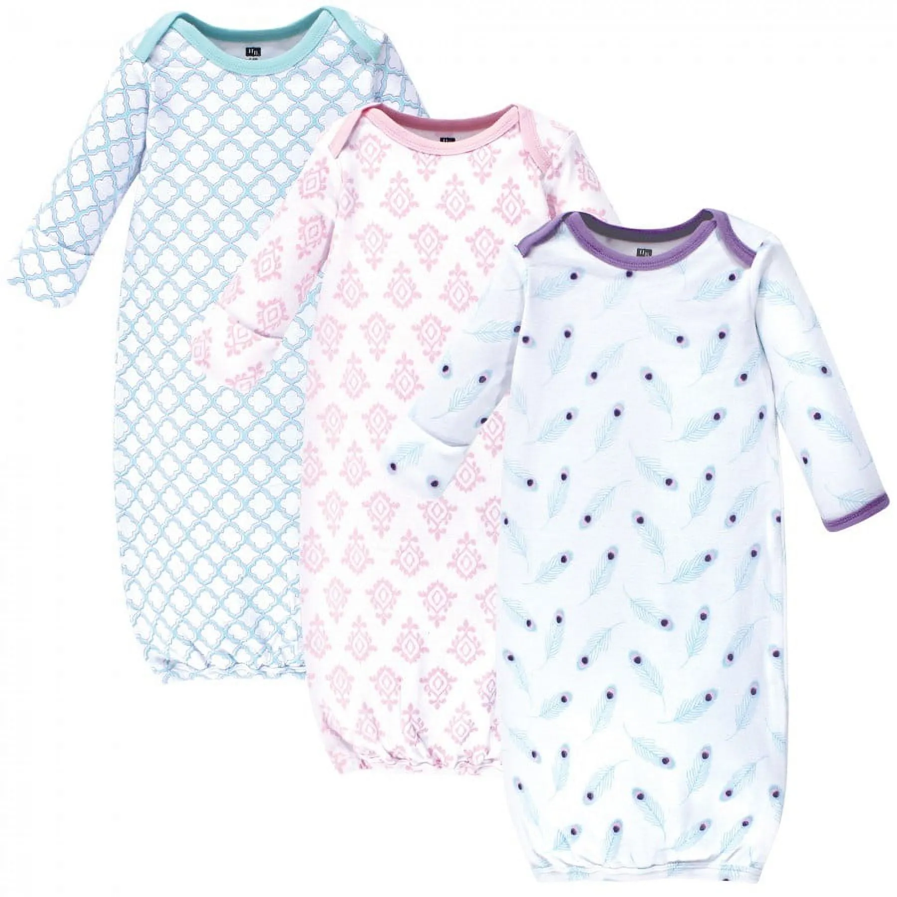 Hudson Baby Infant Girl Cotton Gowns