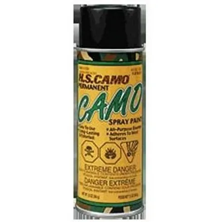 Hunters Specialties 635308 16Oz Flat Blk Camo Spray Paint