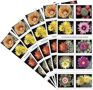 Cactus Flowers Forever First Class USPS Postage Stamps