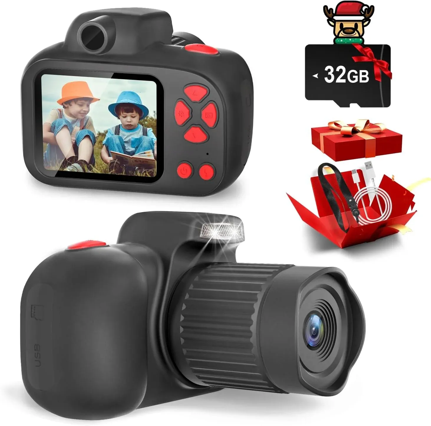 Temodu Kids Camera Best Birthday Festival Toys Gifts for Girls Boys Age 3 4 5 6 7 8 9 10 11 12 Year Old