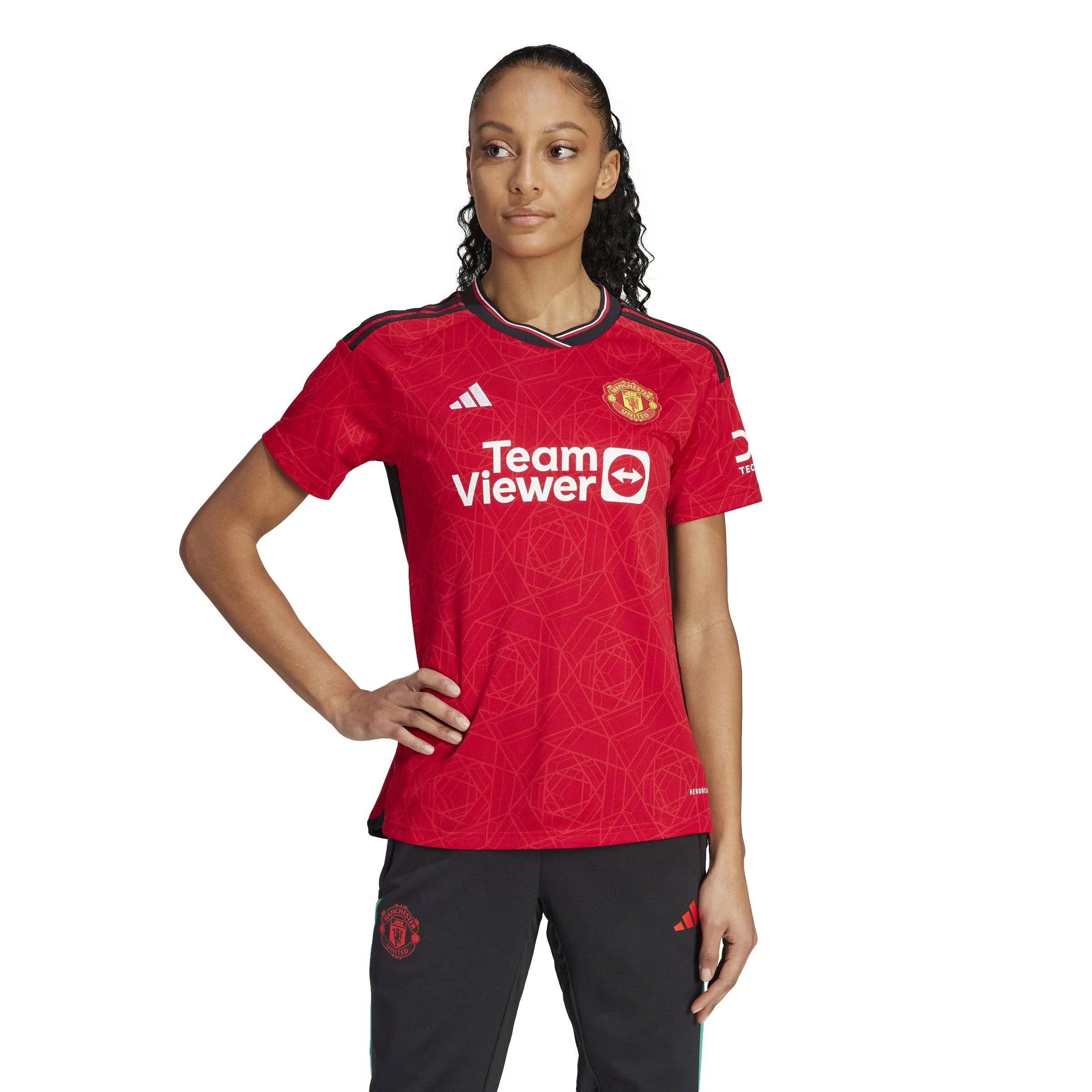 Adidas Manchester United 2023/24 Womens Home Shirt - Red S