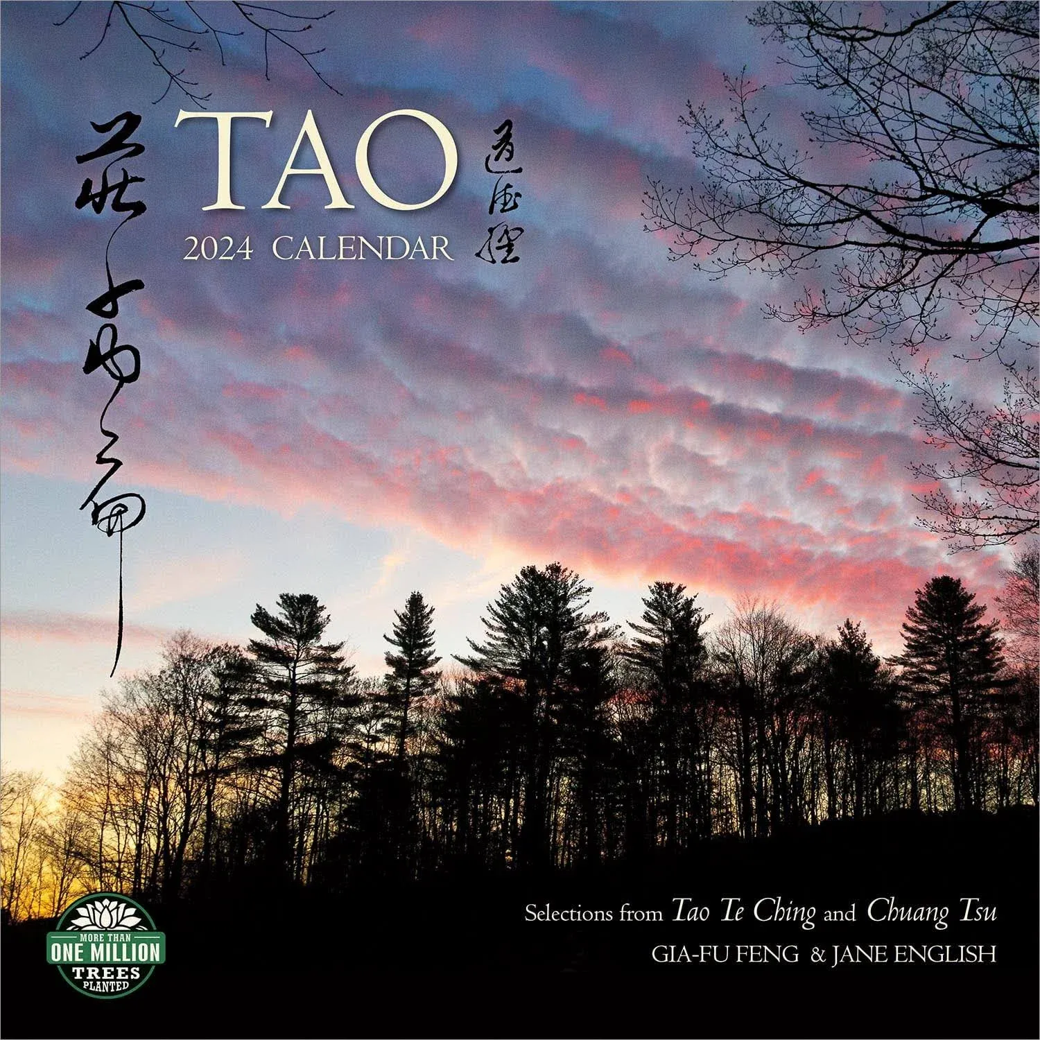 Tao 2024 Wall Calendar: Selections from the Tao Te Ching and Chuang Tsu: Inner Chapters | 12" x 24" Open | Amber Lotus Publishing