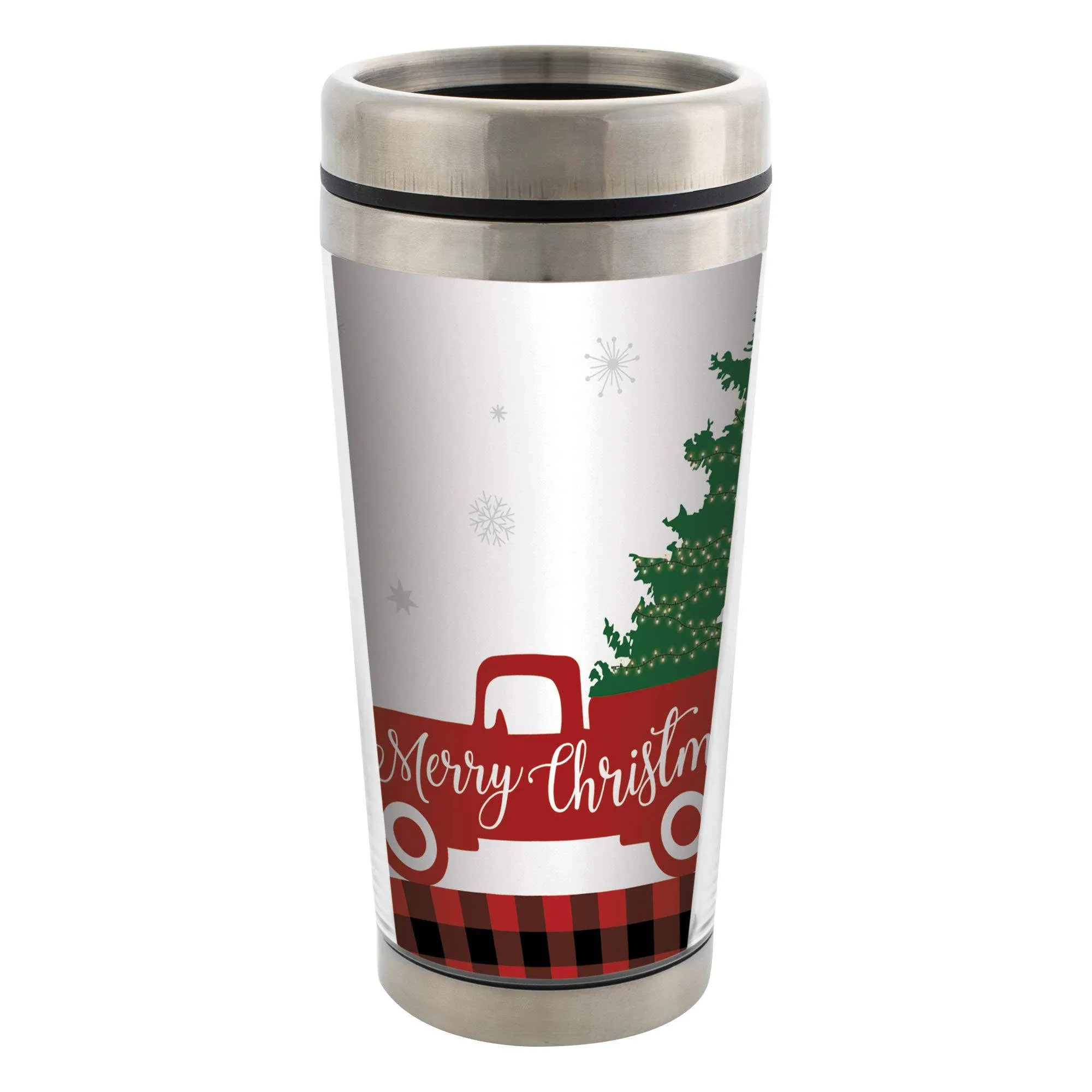 Red Truck 16 oz Travel Mug with Lid