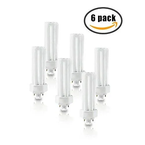 Circle (6 Pack) PLT-42W 841, 4 Pin GX24Q-4, 42 Watt Triple Tube, Compact ...