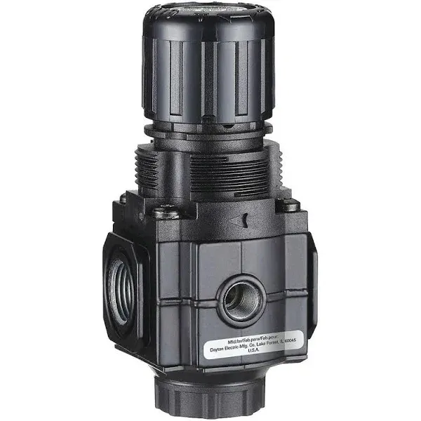 Speedaire 4ZM14 Air Regulator, 1/4 in. NPT, 80 CFM, 300 PSI