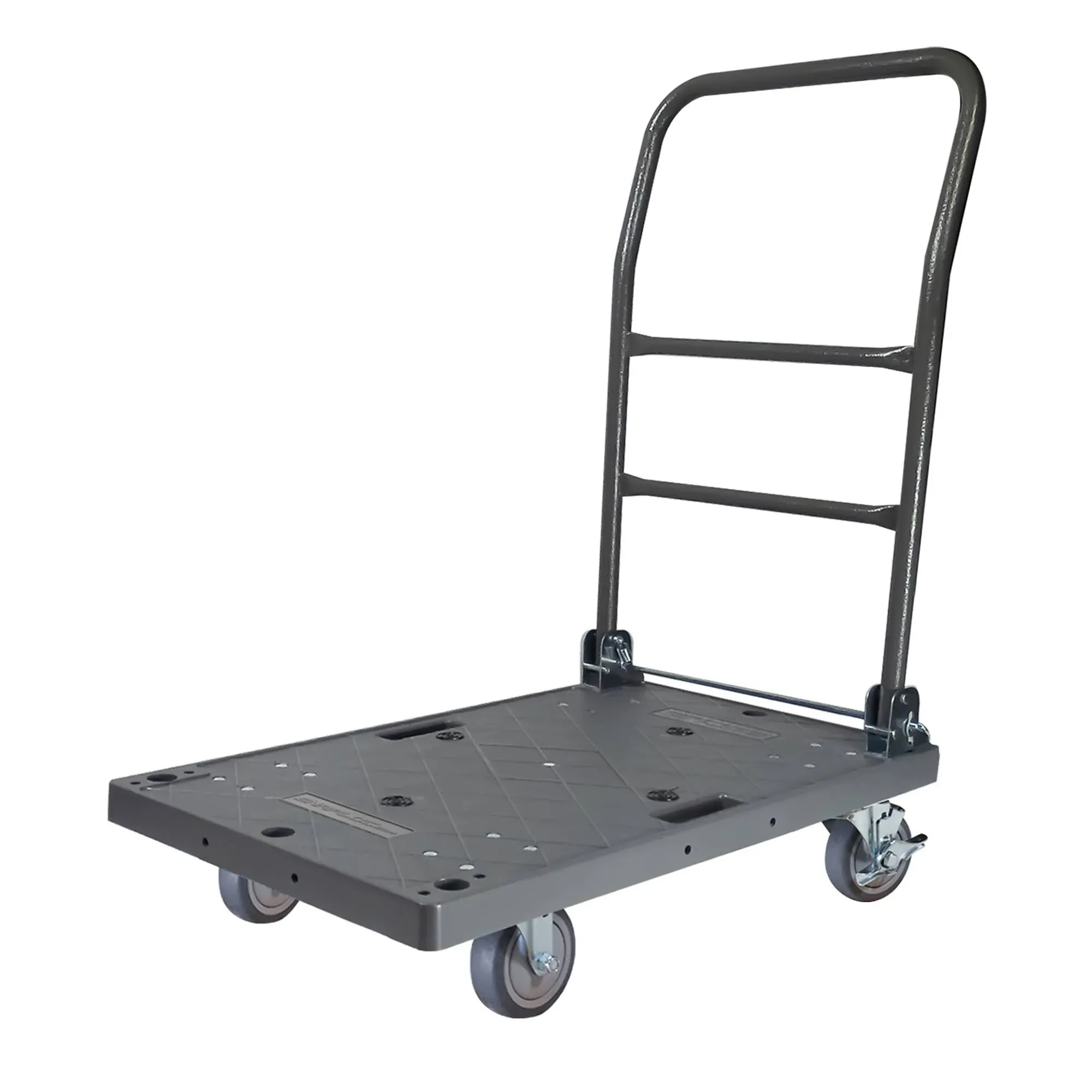 Snap-Loc 500-lb Capacity 4-Wheel Silver Plastic Standard Duty Platform Truck Lowes.com