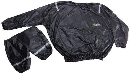 GoFit Black Vinyl Sweat Suit, 2X/3X (GF-TTS-2X/3X)