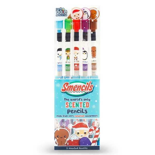 Smencils Holiday #2HB Scented Pencil 5 pk