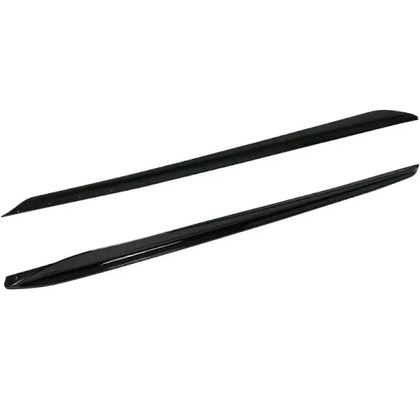 Fits 19-23 BMW G20 M Sport Bumper M-Performance Side Skirts Gloss Black 2PC ABS