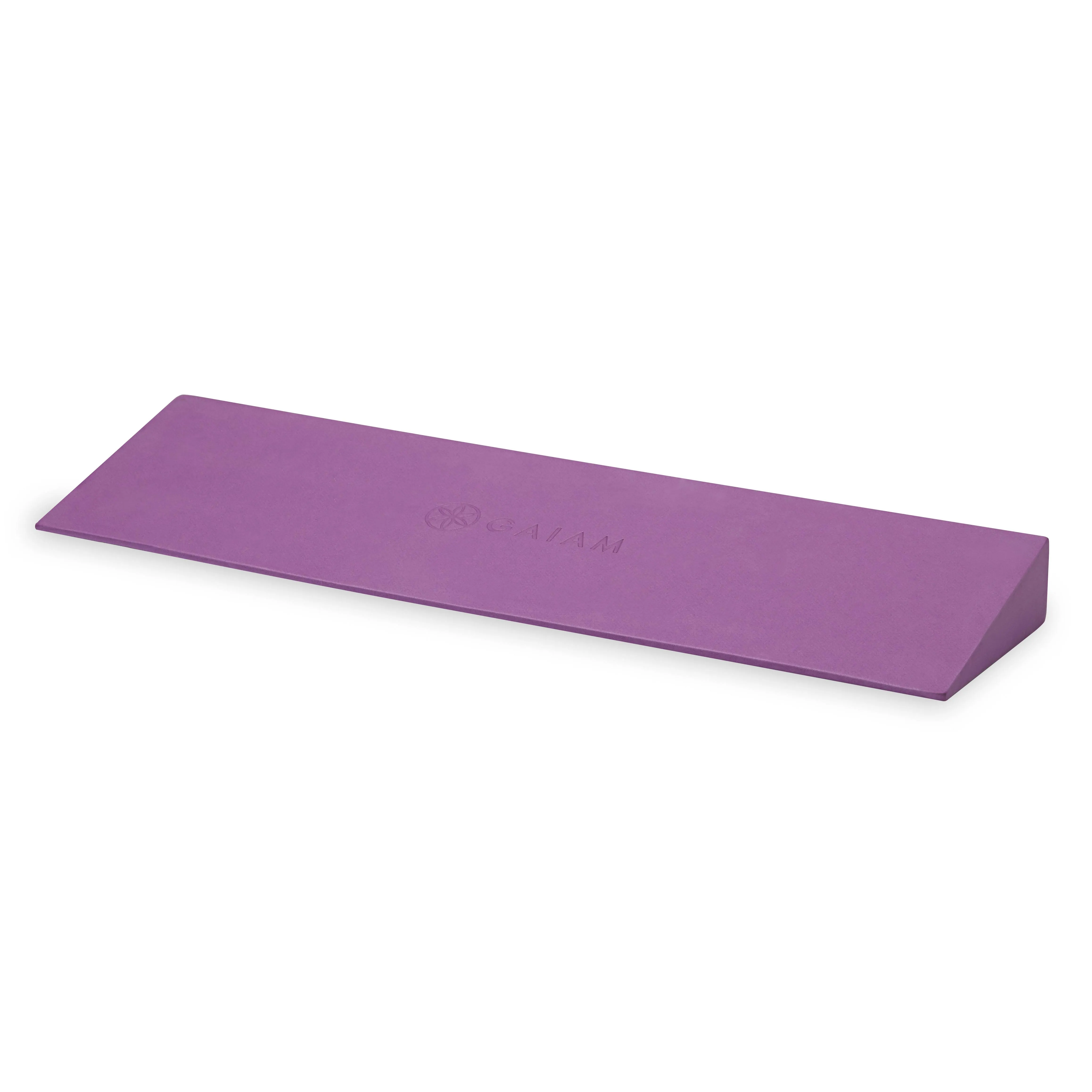 Gaiam Yoga Block Wedge - Lightweight EVA Foam (20&#034; L x 6&#034; W x 2&#034; H)