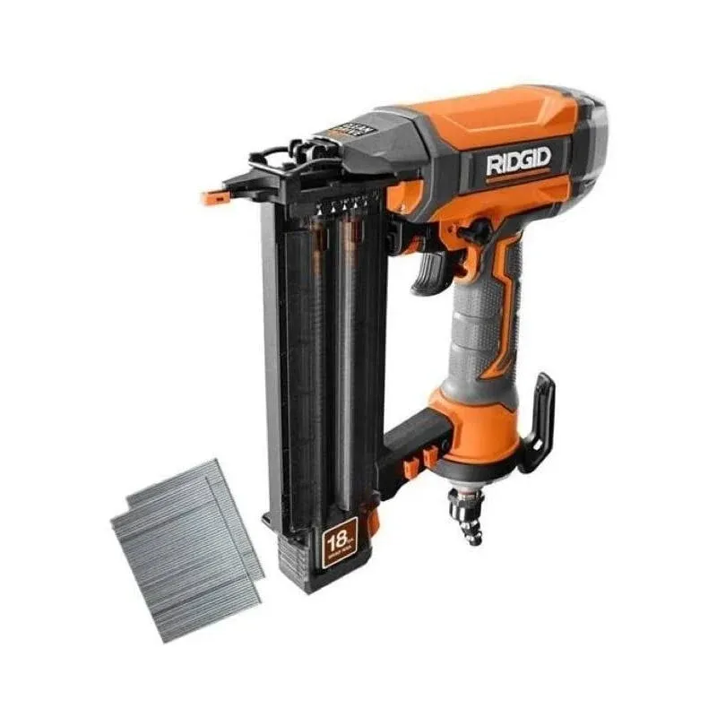 Ridgid R213BNFR5025LF 18-Gauge 2-1/8 in. Brad Nailer w/ Clean Drive Technology ...