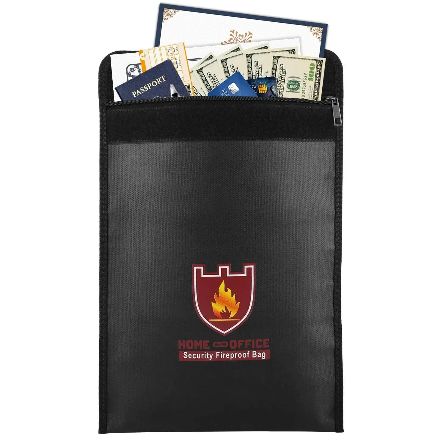 Fireproof Money &amp; Document Bag/ holder 15&#034; x 11&#034; Fire &amp; Water Resistant by Moko