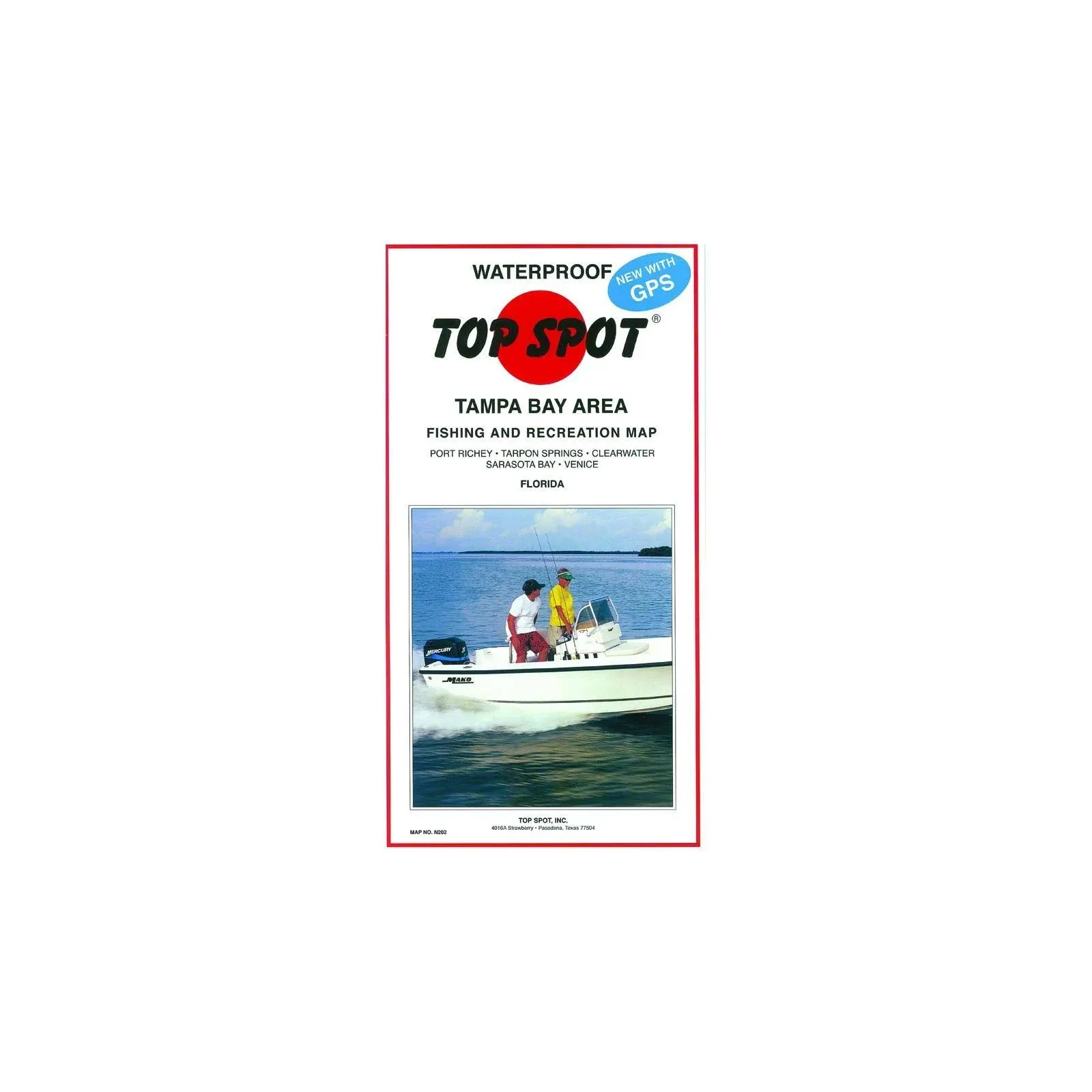 Top Spot Fishing Map N202, Tampa Bay Area